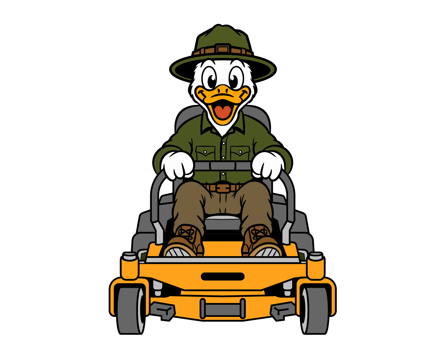 Duck on Mower